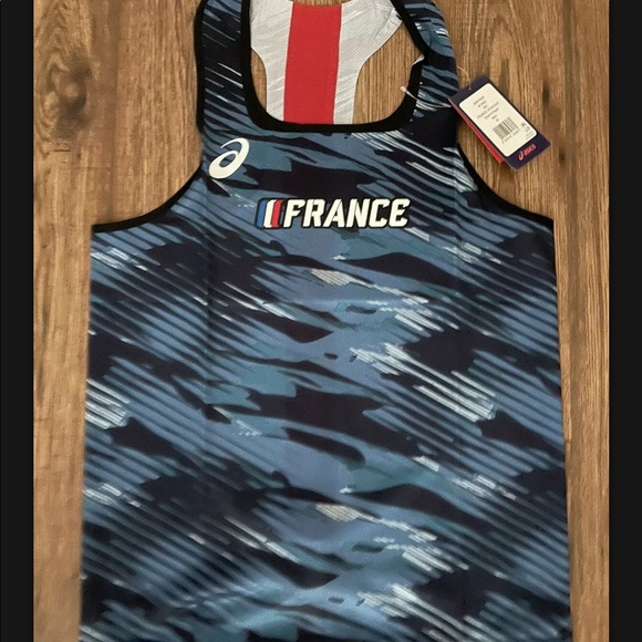 Nike Pro Elite Singlet Asics NXN France Jersey Track and Field Cross Country XC - Picture 5 of 5